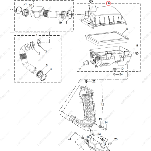 MG Air Filter Housing Assembly OEM 10671110 FOR  MG5 MG GT