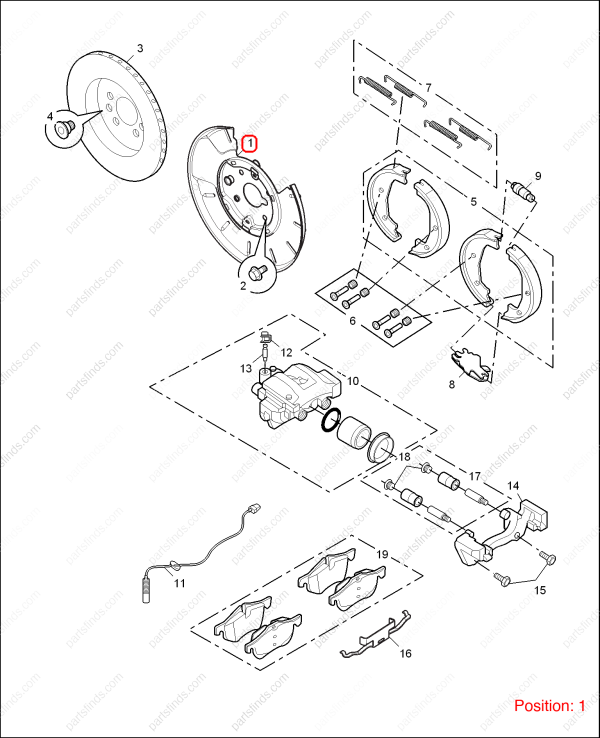 MG Brake shield OEM 10013534 FOR MG550 MG6