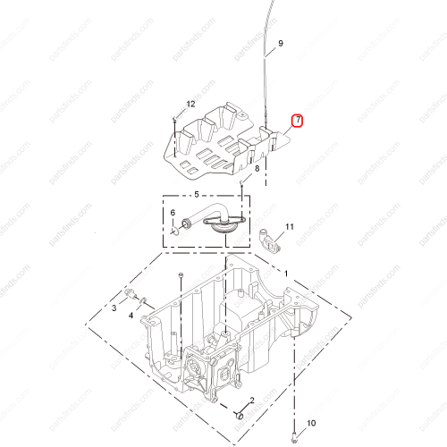 MG Oil baffle OEM TRY200014 FOR  MG350 MG3 MG5 MG3 Xross