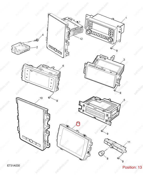 MG Navigation display OEM 10532146 FOR MG6