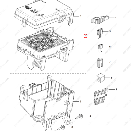 MG Fuse box OEM 11594790 FOR  MG 5