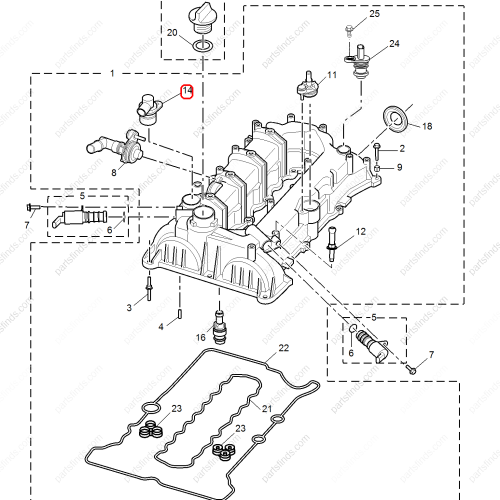 MG Exhaust valve OEM 10252909 FOR  MG6 RX5