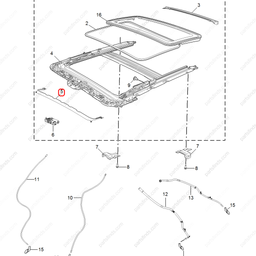 MG Sunroof deflector OEM 10707564 FOR  MG6 MG5