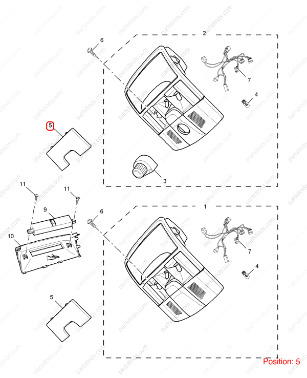 MG Reading light cover OEM 10227052 FOR MG GS