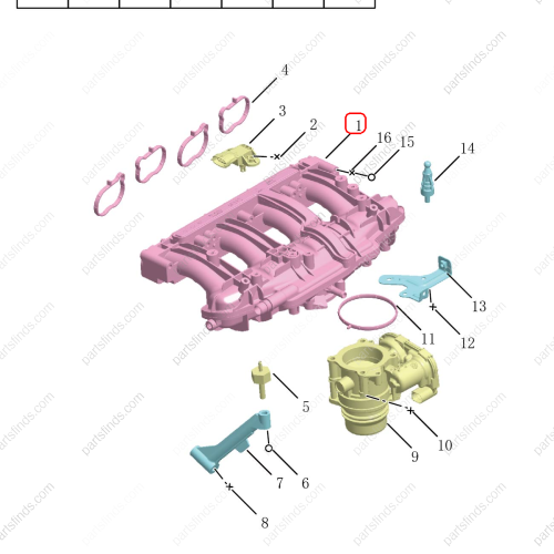 GEELY Intake manifold OEM 2029028900 / 1116050440 FOR  OKAVANGO