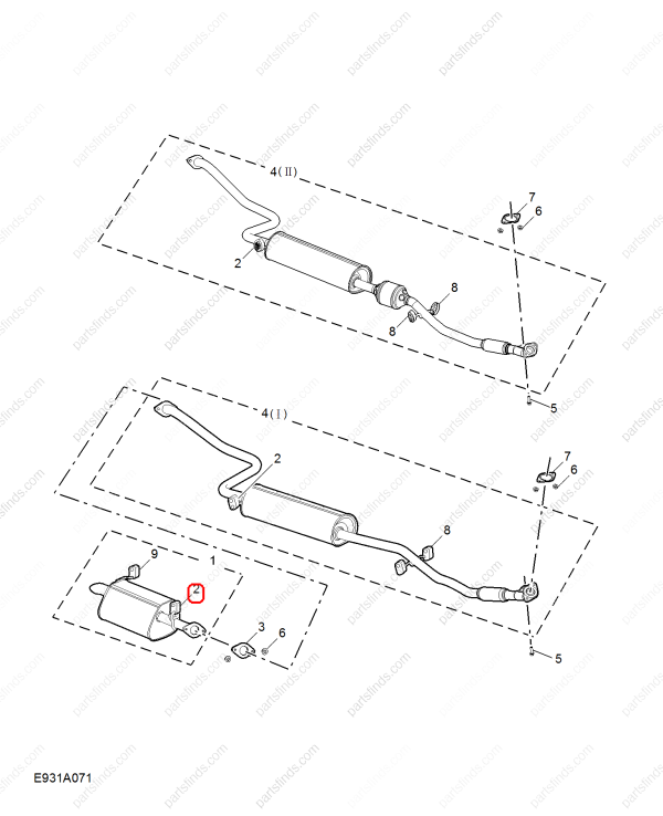 MG Exhaust pipe hanger OEM 10412226 FOR MG ZS