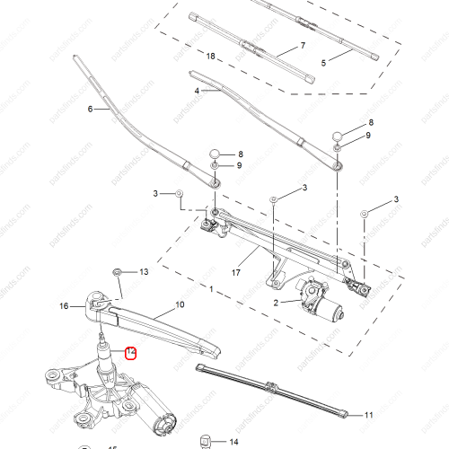 MG Wiper linkage motor OEM 30034151 FOR  MG5