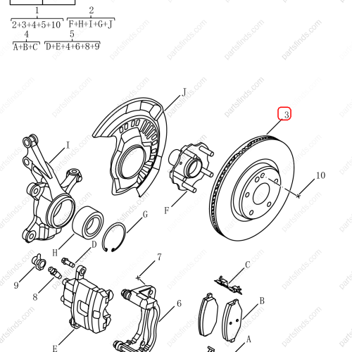 GEELY Brake disc OEM 4048046700 / 6600005651 FOR  Coolray