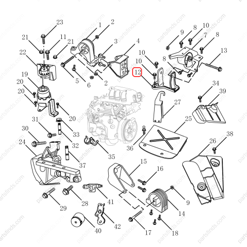 GEELY Engine mount OEM 1077005700 / 1066030051 FOR  Emgrand GT