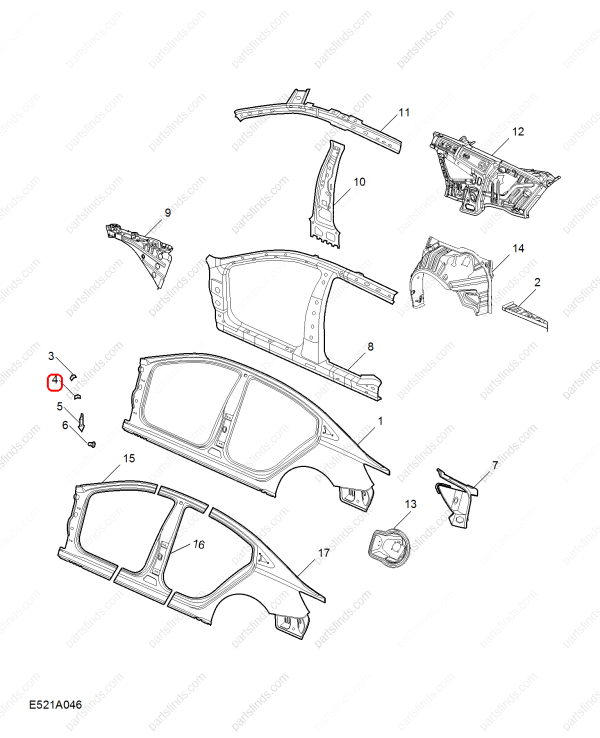 MG Fender Bracket OEM 10044745 FOR MG ZS RX8 MG6 MG350 MG5 MG GT RX5 MG GS