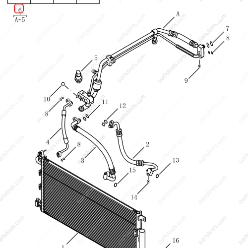 GEELY A/C Refrigerant Suction Hose OEM 8010052200 / 1017032617 FOR  Binrui