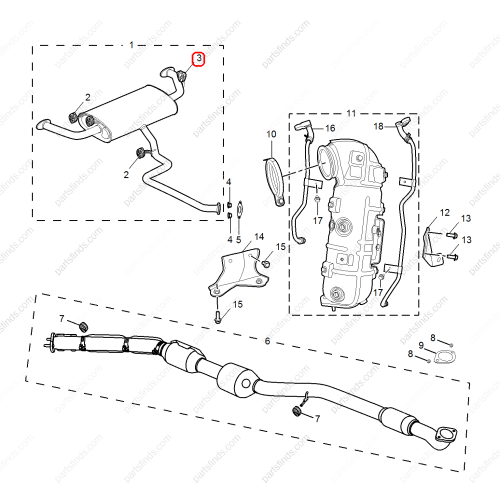 MG Exhaust pipe hanger OEM 10519893 FOR  MG HS