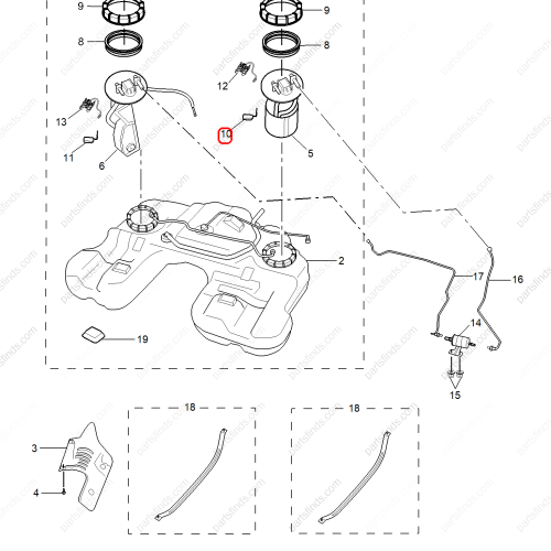 MG Fuel Level Sensor OEM 10193775 FOR  MG GS