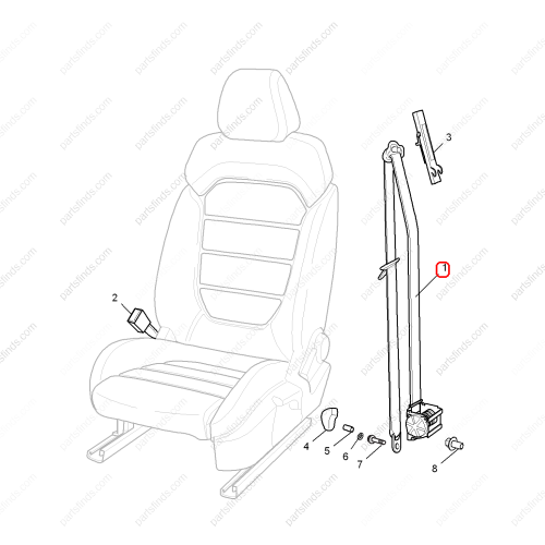 MG Seat belt OEM 10243475 FOR  MG GS