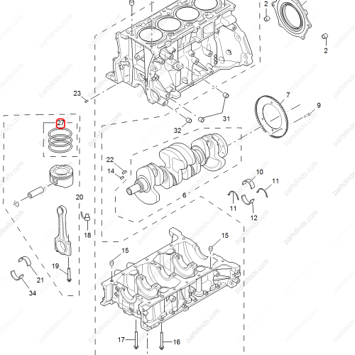 MG Piston ring OEM 10739251 FOR  RX8 MG HS