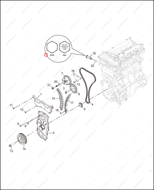 MG Camshaft adjuster OEM 10336000 FOR  MG350 MG3 MG5