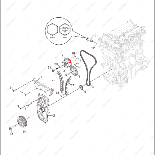 MG Timing chain OEM 10109226 fit for MG ZS MG350 MG3 MG5 MG GT MG3 Xross