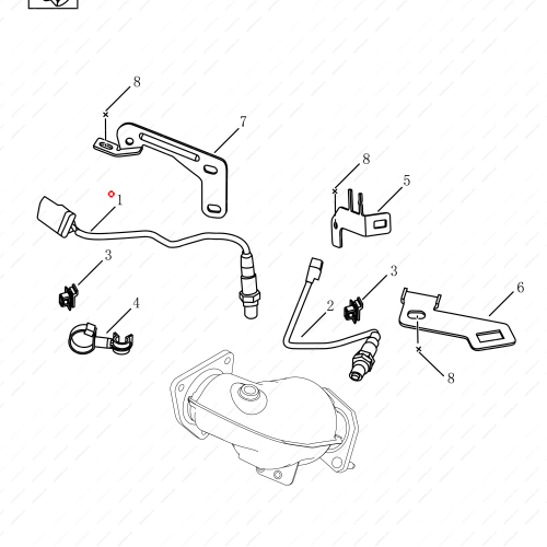 GEELY Oxygen sensor OEM 2052008700 / 1016060559 FOR  OKAVANGO