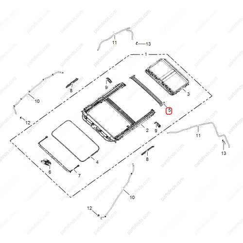 MG Drain trough trim panel OEM 50030236 FOR  MG350 MG5