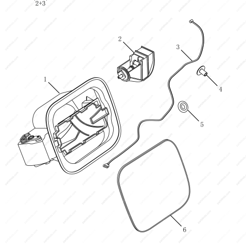 GEELY Fuel tank cap cable OEM 5090513500 / 1012046987 FOR  Emgrand GT