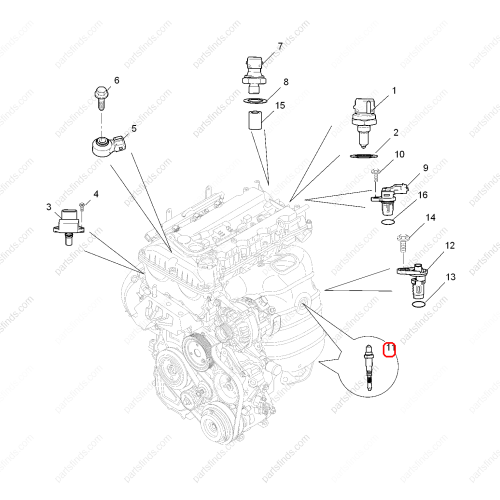 MG Oxygen sensor OEM 10036831 fit for MG350 MG3 MG5