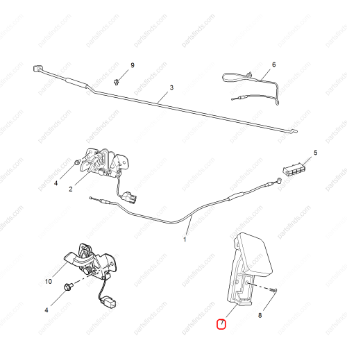 MG Hood handle OEM 10173089 FOR  MG6