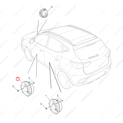 MG Door speaker OEM 10456933 FOR  MG ZS