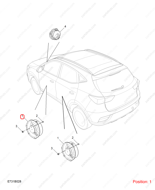 MG Door speaker OEM 10456933 FOR MG ZS