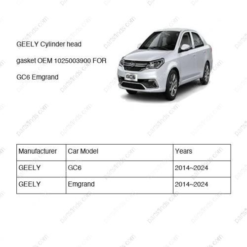 GEELY Cylinder head gasket OEM 1025003900 FOR  Emgrand GC6