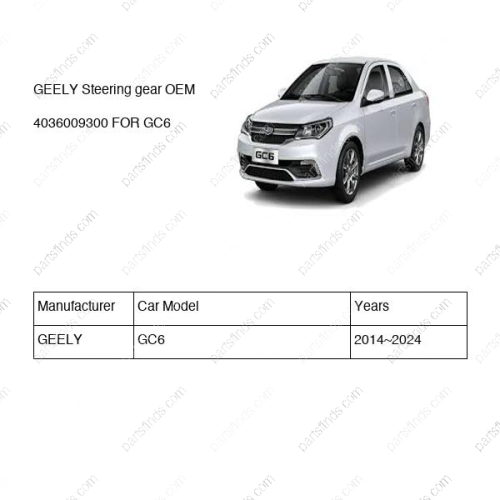 GEELY Steering gear OEM 4036009300 FOR GC6